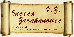 Vučica Ždrakanović vizit kartica